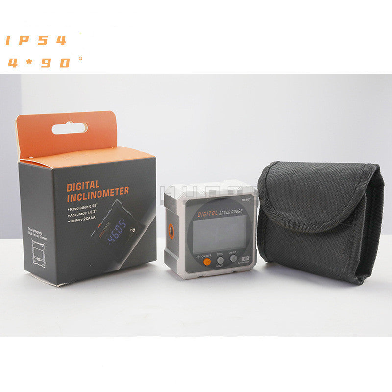 Laser Digital Display Inclination Black Inclinometer Level Horizontal Ruler