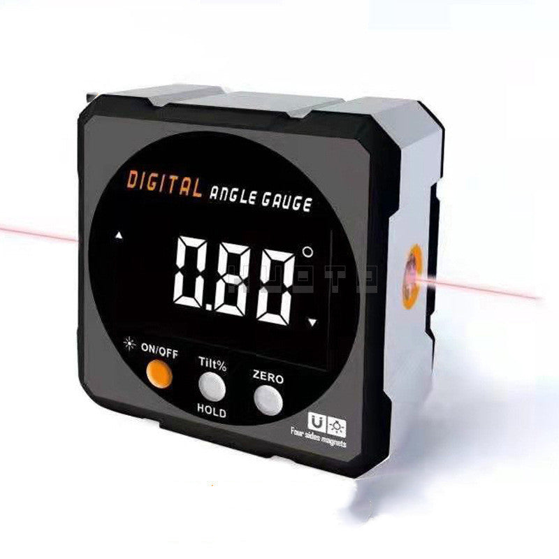 Laser Digital Display Inclination Black Inclinometer Level Horizontal Ruler