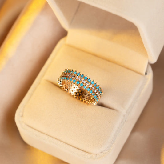 Round Full Circle Simple Minority All-match Design Ring