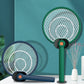 Handheld Home Electric Fly Mosquito Swatter Racket Garden Pests Anti Trap Lamp