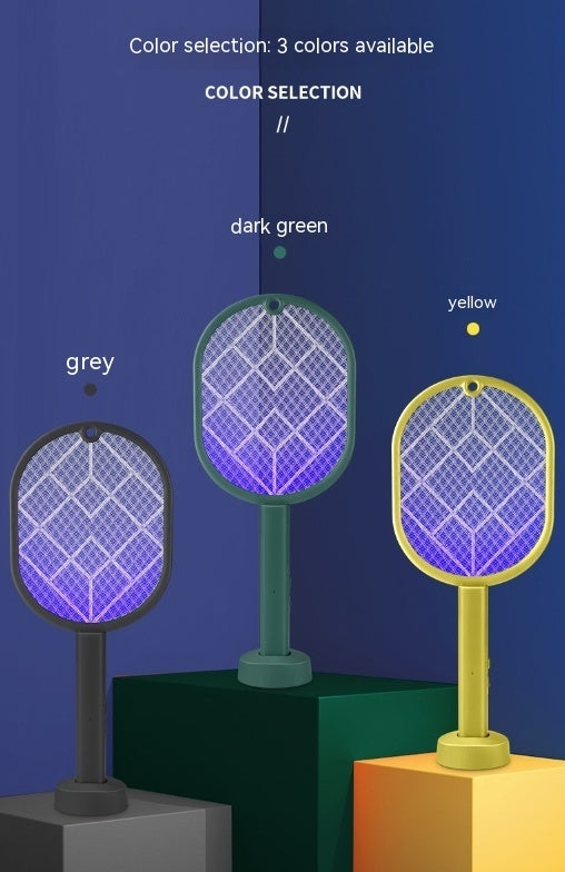Electric Mosquito Swatter Rechargeable Household Mosquito Killer Lamp