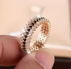 Round Full Circle Simple Minority All-match Design Ring
