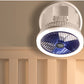 USB Charging Foldable Table Fan Wall Mounted Hanging Ceiling Fan With LED Light 4 Speed Adjustable For Home Room Air Cooler Fan