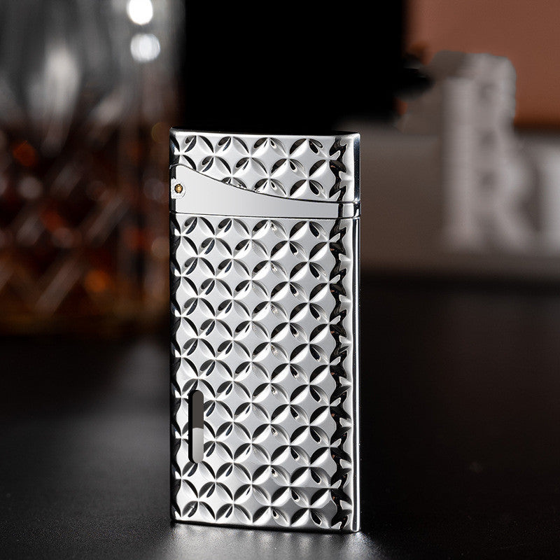 Thin Windproof Red Flame Gas Lighter