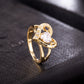 Micro Inlaid Zircon Proposal Wedding Ring