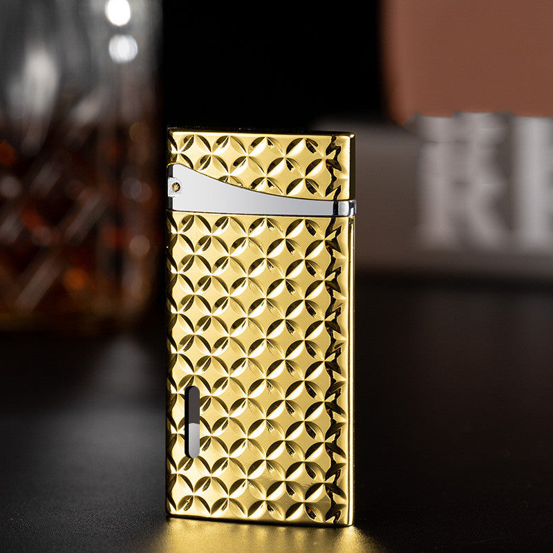 Thin Windproof Red Flame Gas Lighter