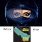 Motorcycle helmet rain and fog film