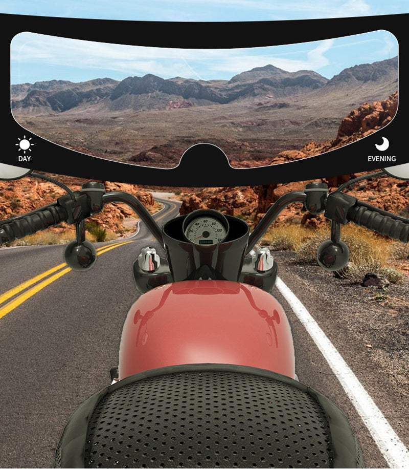 Motorcycle helmet rain and fog film