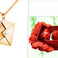 Fashion Jewelry Envelop Necklace Women Lover Letter Pendant Best Gifts For Girlfriend