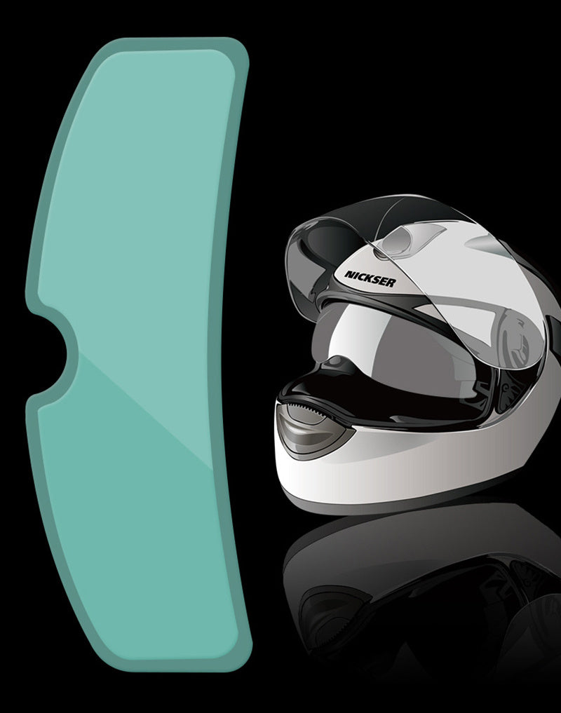 Motorcycle helmet rain and fog film