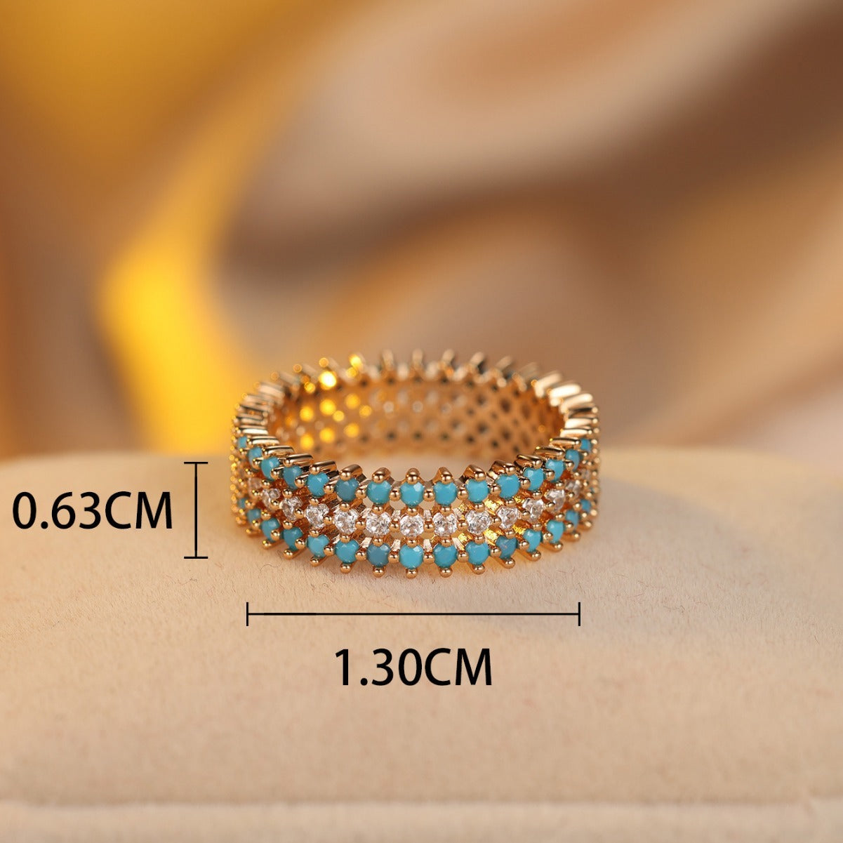 Round Full Circle Simple Minority All-match Design Ring