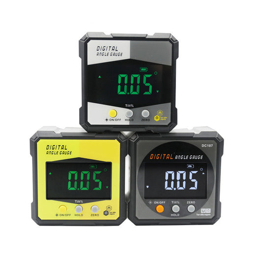 Laser Digital Display Inclination Black Inclinometer Level Horizontal Ruler