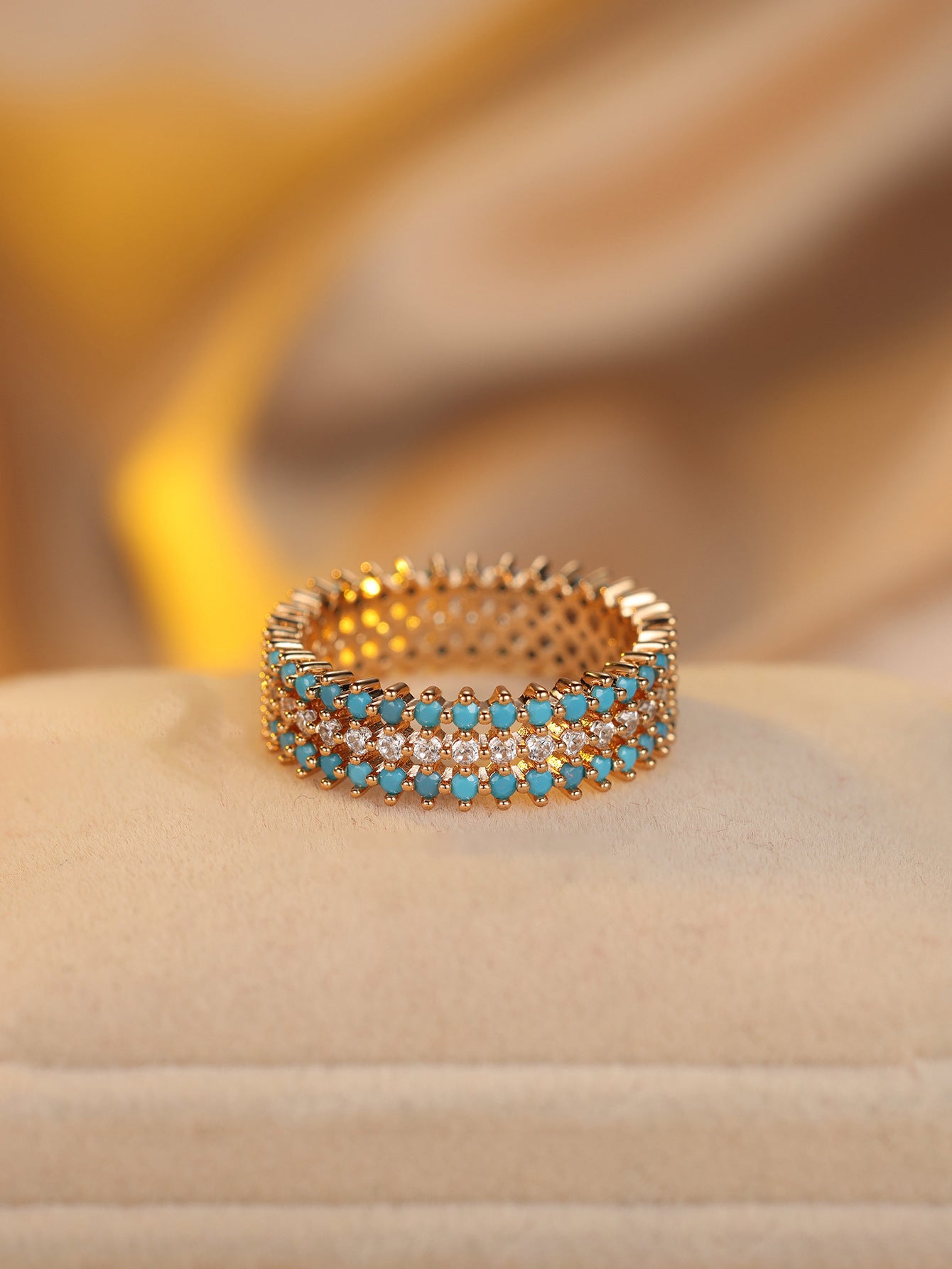 Round Full Circle Simple Minority All-match Design Ring