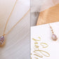 Crystal Water Drop Pendant Necklace Women