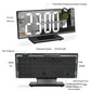 Multifunctional LED Projection Clock Mute Color Screen Desk Clock Smart Alarm Clock