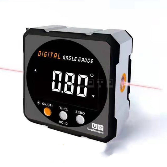 Laser Digital Display Inclination Black Inclinometer Level Horizontal Ruler